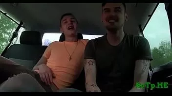 Play Coarse car sex with a homo in a car
