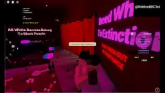 play Грубая игра толстушки-гея: черный член доминирует над белым пидором в Roblox