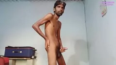 play 7 inch indian Twink Rajesh Playboy Masturbarea fierbinte și Creampie Cumshot